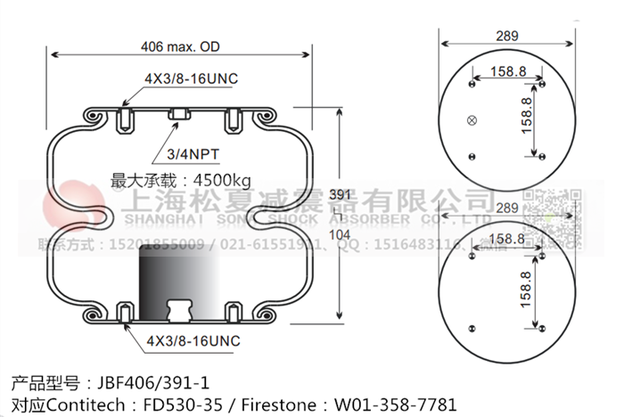 JBF406/391-2橡膠<a href='http://www.ddcatv.com.cn/' target='_blank'><u>空氣彈簧</u></a>